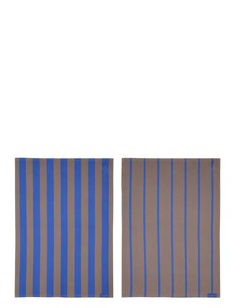 Stripes Tea Towel, 2-Pack Home Textiles Kitchen Textiles Kitchen Towels Multi/patterned Mette Ditmer