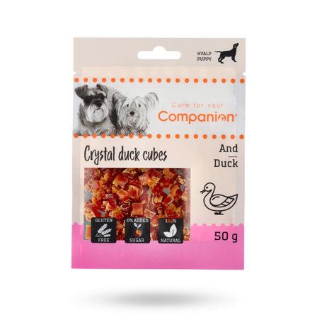 Companion - Companion Mini Duck Cubes 50g - Matskål, hundgodis & tuggisar