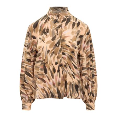Momoni, Casual Shirts Beżowy, Kobieta, Rozmiar: M