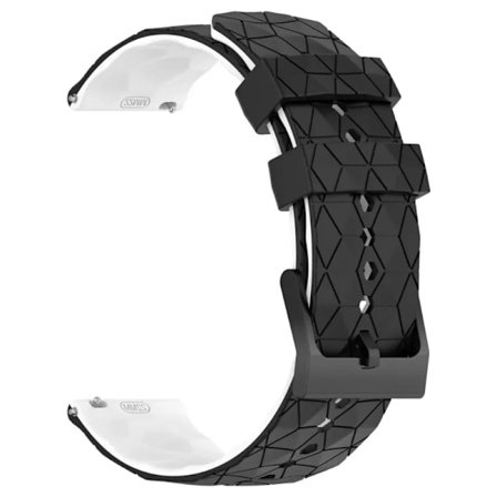 22mm 20mm Silikonarmband för Garmin Forerunner 55 165 265 965 255 Fotbollsmönster Armband Garmin Active 5/Vivoactive 5 correa