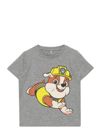 Nmmjasso Pawpatrol Ss Top Box Vde T-shirts Short-sleeved Grå Name It