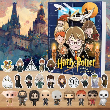 Nytt på lager 2024 Julekalender Harry Potter Dukke Anime Figur Harry James Potter Hermine Jean Granger Leker Gave B