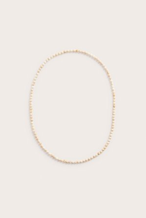 Kappahl | Długi wisior z koralikami Jasnobeżowy ONE SIZE | Jasnobeżowy