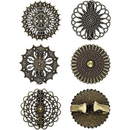 5 styles vintage cardigan clips, cardigan clips, kjole cinch clip sæt, runde vintage blomster cardigan clips, krave tørklæde vintage krave lukning