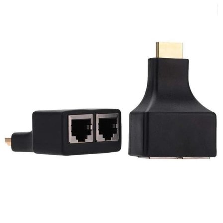 2x HDMI till RJ45 Dubbelportförlängare upp till 30m