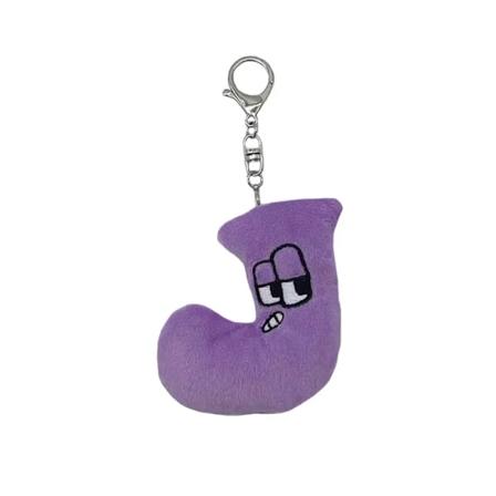 A-Z Alfabetet Plysch Leksak Förskoleutbildning Engelska ABC Bokstav Fylld Djur Plushie Barnpresent Mobiltelefonväska Hänge 10