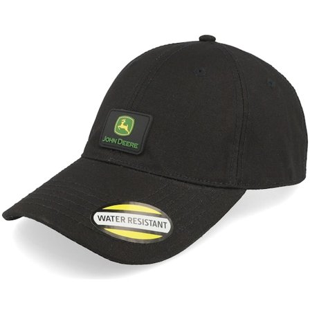 John Deere - Svart unconstructed Keps - Water Resistant Black Dad Cap @ Hatstore