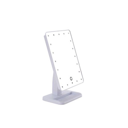 LED Sminkspegel för Bord med Touchsensor och 360° Rotation - 20 LED-lampor