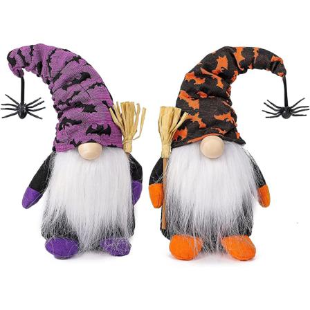 2 St Halloween Tomte Plysch Dekor Halloween