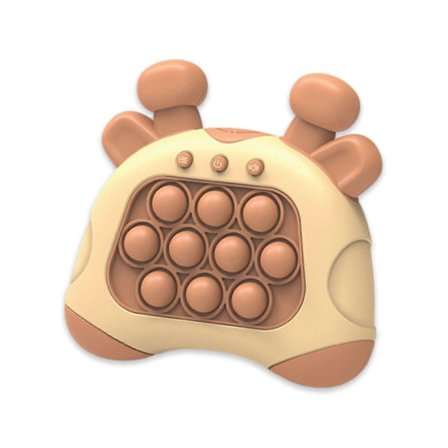 Fingerlegetøj Hurtigt Tryk Boble Spil - Hurtigt Pop It Spil, Boble Pop Spil, Interaktivt Pop Spil Fidget Legetøj, Brun.