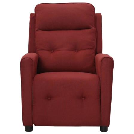 Vidaxl Reclinerfåtölj Vinröd Tyg Röd