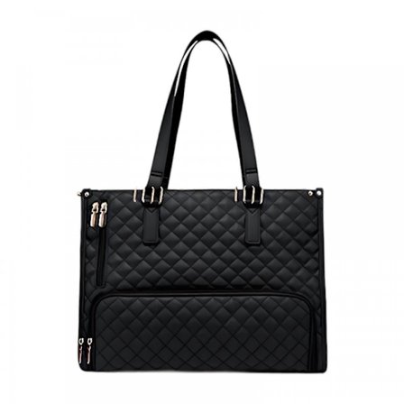 (Svart) Dam Lunchväska Lunchlåda Väska Dator Axelväska Handväska kompatibel med Casual Office-Good