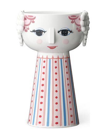 Bjørn Wiinblad Eva Lysestage H14 Cm Støvet Rød - Pink - H9CM