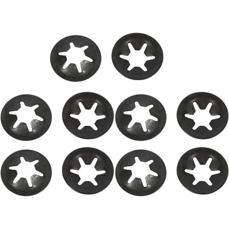 sourcing map Lukkoprikka M6 x 16mm 65Mn Starlock-prikka sisäinen