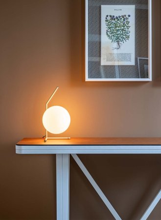 IC T2 bordlampe H35 - messing