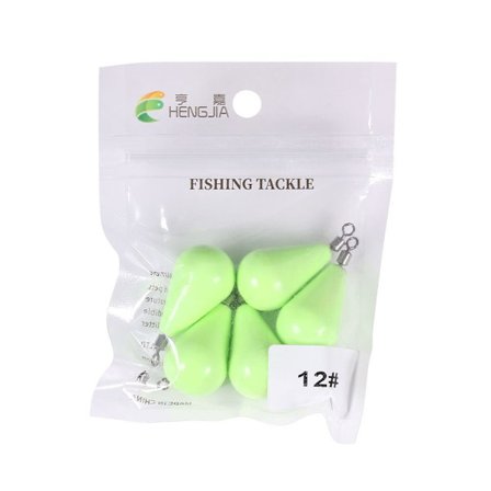 Lysende Fiske Bly Sinkers Fiske Vekt Sinker 41,5G-5STK