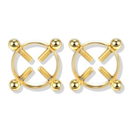 Falske brystpiercing uden huller brystvorte piercing nippel guld