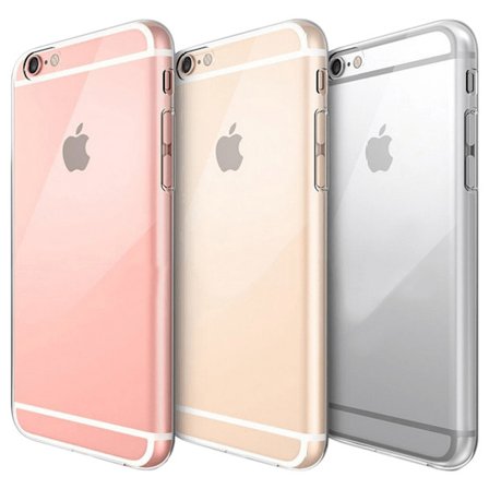 iPhone 6S Genomskinlig Mjuk TPU Skal