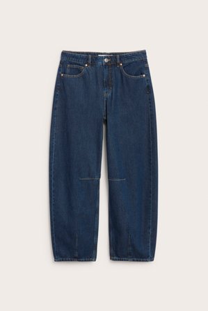 Kappahl | Barrel jeans high waist Mørk denim 40 | Mørk denim