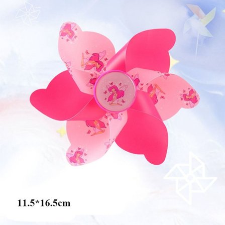 Barn Cykel Väderkvarn Tecknad Färgglad Pinwheel 5 5