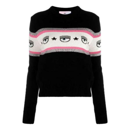 Chiara Ferragni Collection Sweatshirts & Hoodies Sort, Dame