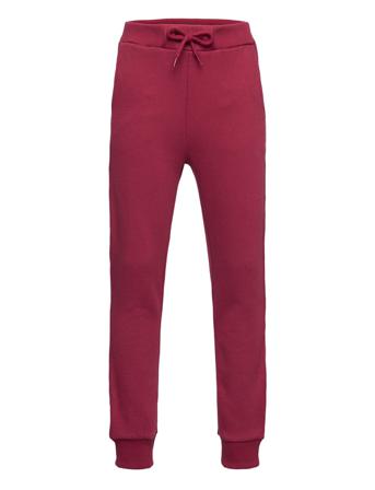 Jog Pant - Gots/Vegan Sweatpants Hyggebukser Burgundy Knowledge Cotton Apparel