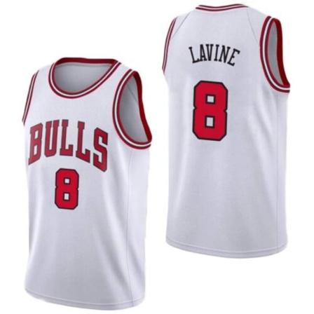 Menn Kvinner Basketball jersey LAVINE 8# ANTHONY 00# LILLARD 0# voksen Kortermet Sport Løpe T-skjorter Unisex white#8 S