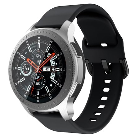 Pehmeä silikoniranneke Samsung Galaxy Watch 46mm Musta