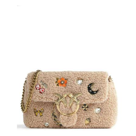 Pinko, Shoulder Bags Beżowy, Kobieta, Rozmiar: ONE Size