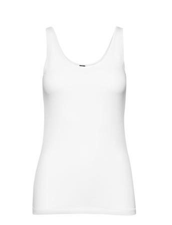 Vmmaxi My Soft Uu Tank Top Top Ærmeløs Top Hvid Vero Moda