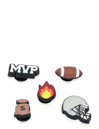 Football Star 5 Pack Patterned Crocs