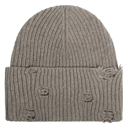 Han Kjøbenhavn, Distressed Beanie Bruin, Dames, Maat:ONE Size