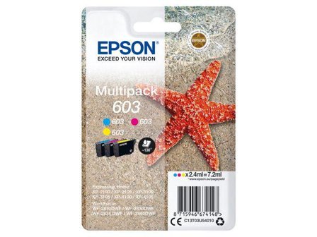 Epson 603 Multipack - 3-pack - gul, cyan, magenta - original - blekkpatron