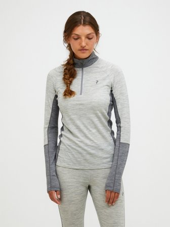 Peak Performance - Magic Half Zip Wool-blend Baselayer Women