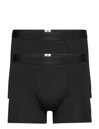 Maple 2-Pack Underwear - Gots/Vegan Bokserit Musta Knowledge Cotton Apparel