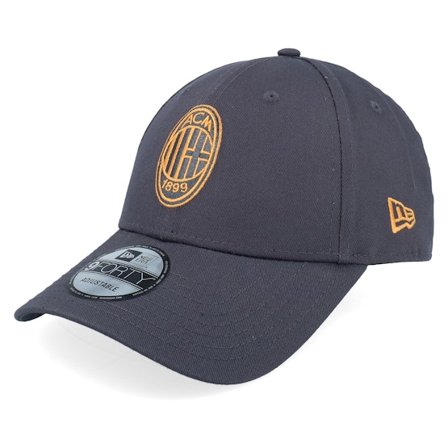 New Era - Football Grey adjustable Czapka Z Daszkiem - AC Milan Colour Pop 9FORTY Dark Grey Adjustable @ Hatstore