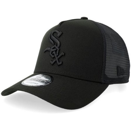 New Era - MLB Svart trucker Keps - Hatstore Exclusive x Chicago White Sox 9FORTY Black A-frame Trucker @ Hatstore