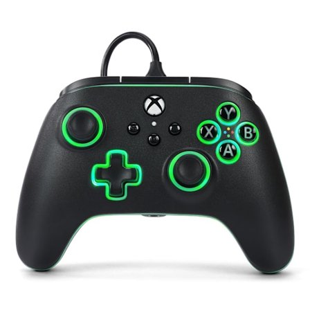 PowerA Advantage Wired Controller för Xbox Series X|S med Lumectra - Svart, gamepad, trådbunden videospelskontroll, spelkontroll