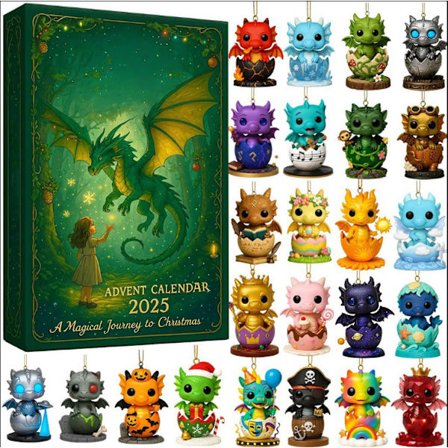 Julekalender 2025 | Coke, Pepsi & Sprite Drikkepynt, Nedtællingsdekoration}}Magisk