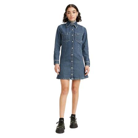 Levi's, Short Dresses Blauw, Dames, Maat:XS