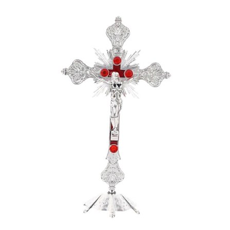 Kirkelige Relikvier Figurer Krucifiks, Stand, Væg Krucifiks Hjemmekapel Dekoration