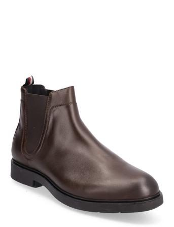 Elevated Rounded Lth Chelsea Chelsea-saappaat Bootsit Ruskea Tommy Hilfiger