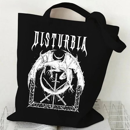 Gothic Style Shoulder Bag 2022 Vintage Shopping Tote Bags Canvas Harajuku Women's Large Capacity Handbags Casual Fashion Bags