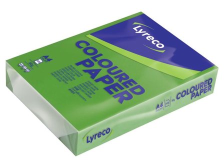 Lyreco Kopieringspapper A4 80g ohålat lövgrönt 500/fp - Lyreco - Kontorspapper - Specialpapper - Färgat - A4