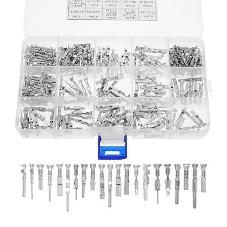 290 stk. Pin Connector Kit til Bil Elektriske Ledningsterminaler 1-3.5mm Han Hun Automotive Ledningsstik Elektriske Stik[D]