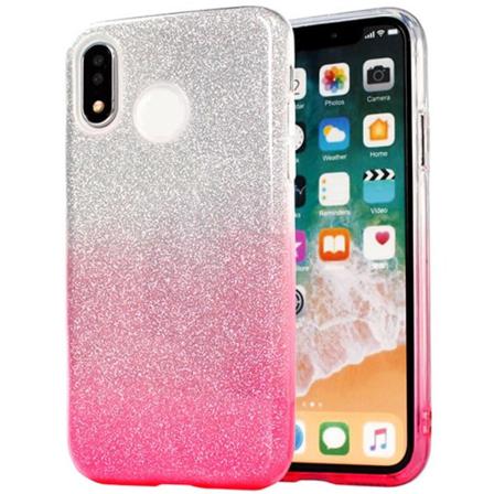 Mobilskal Samsung Galaxy M20 Glitter Rosa/vit
