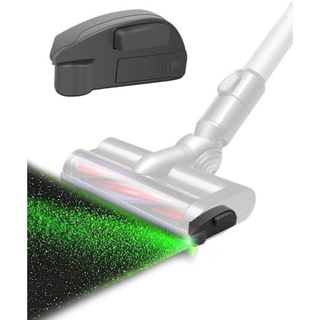 Dammsugarlampa för dammdisplay Lämplig för Dyson Shark Bissell, fångar gömt damm från husdjurshår med grön LED-belysning, uppgradera Vacuu