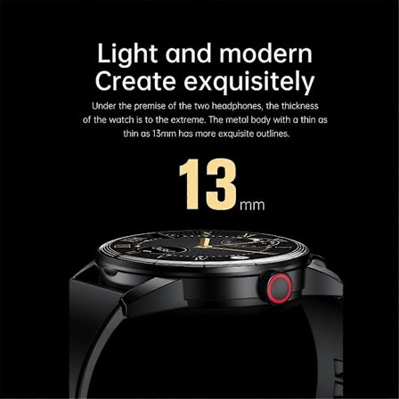 Vandtæt Bluetooth Øretelefon Smartwatch 2 i 1 B