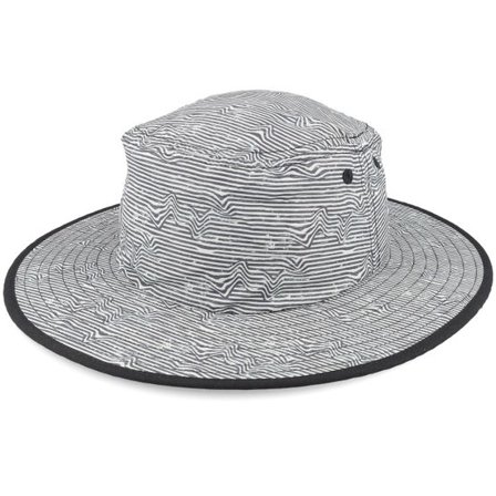 Headster - Vit sunhat Hatt - Kids Lineup Boonie Hat White/Black Sun Hat @ Hatstore