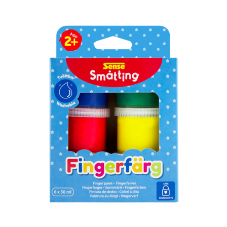 SENSE Småtting Fingerfärg 6-P Skapa & pyssla ONESIZE